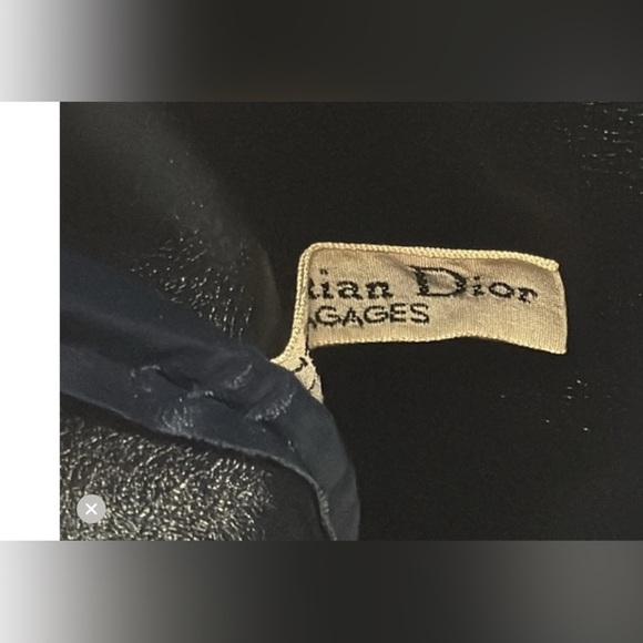 Vintage Christian Dior Large Boston Trotter Bag w Authentic DIOR Key Ring - Picture 14 of 14